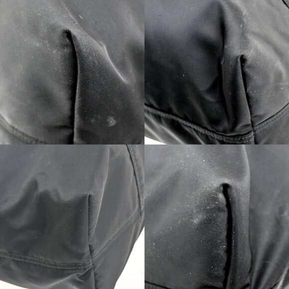 PRADA MILANO Etiquette Tote Bag Nylon Leather Black Italy 33CA290 - Picture 12 of 14